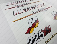 Mercury Racing 225XS Optimax 3.2 Stroker 2006-2012 Outboard Decal Kit